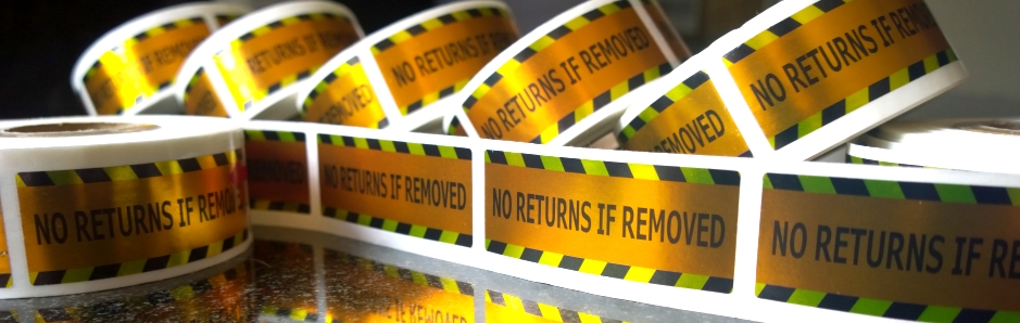 Tamper Proof No Returns Stickers - Warranty Void If Removed Security ...